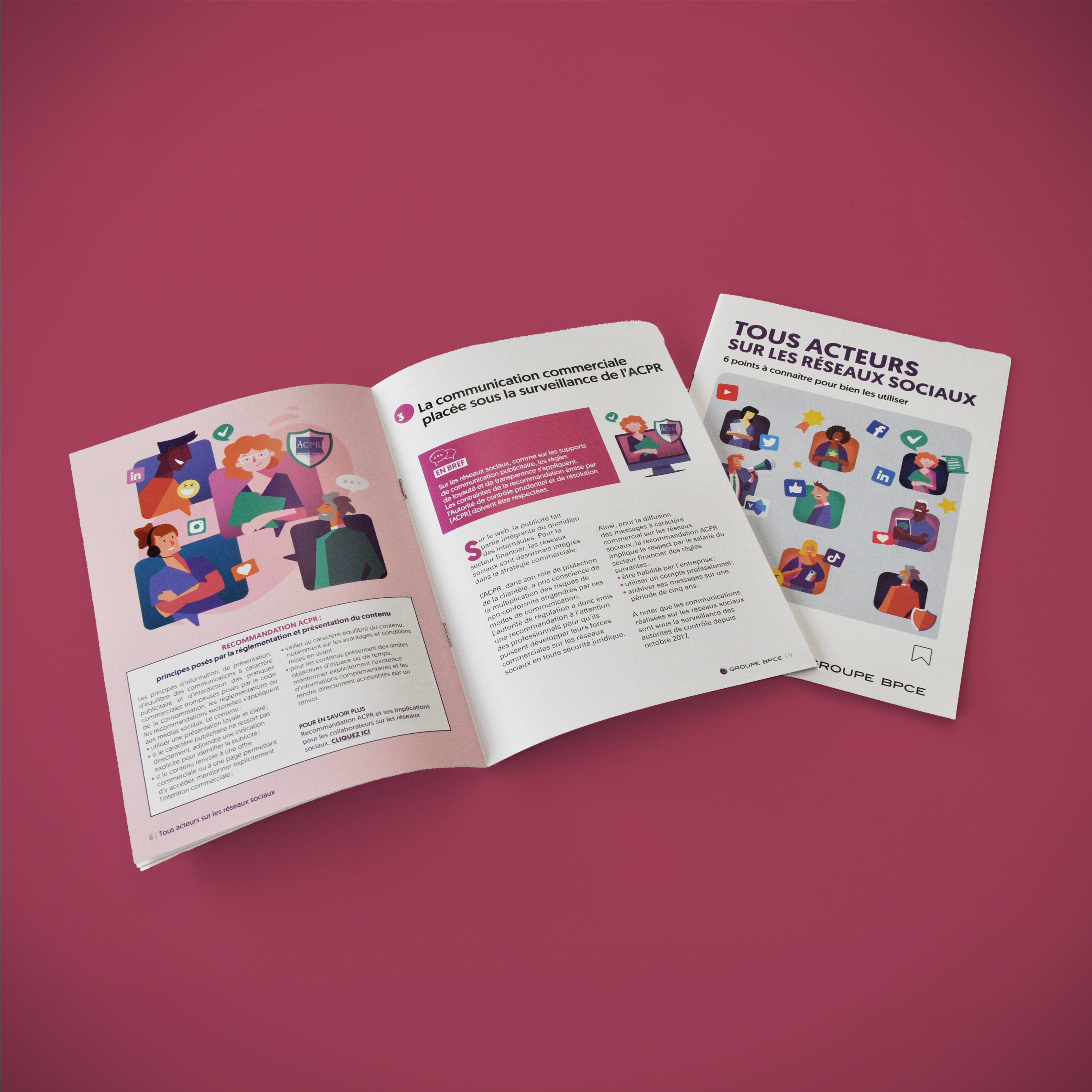 Impression d'une brochure pour le groupe BPCE (CAISSE D'ÉPARGNE)